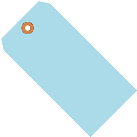 2 <span class='fraction'>3/4</span> x 1 <span class='fraction'>3/8</span>" Light Blue 13 Pt. Shipping Tags