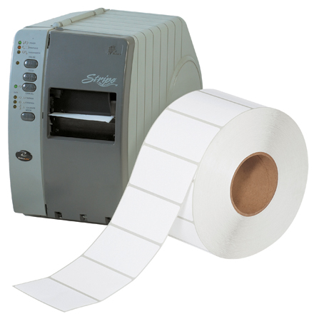 4 <span class='fraction'>1/2</span>  x 2 <span class='fraction'>1/2</span>" White Direct Thermal Labels